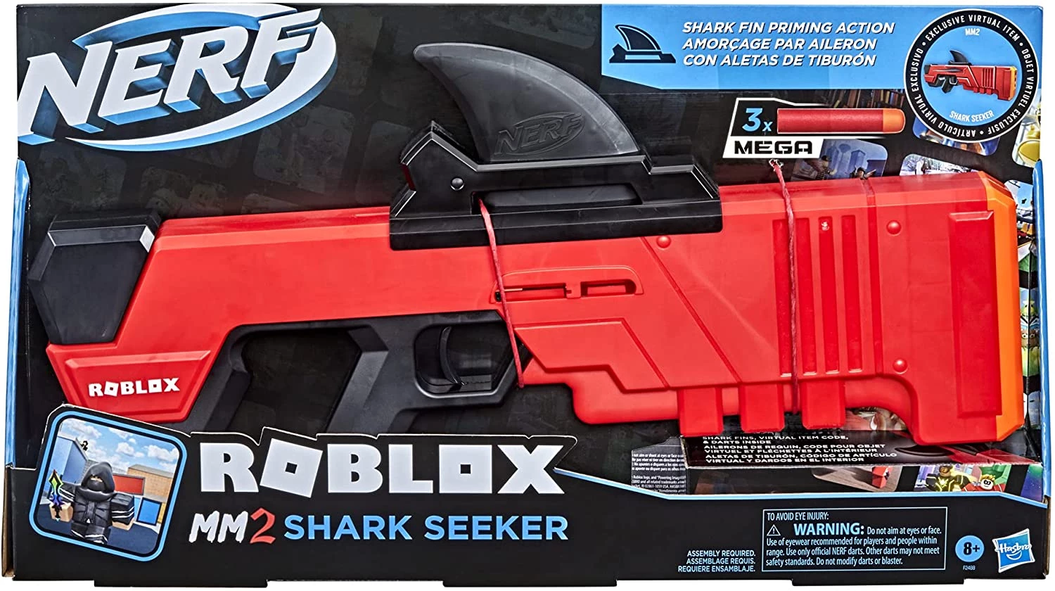 Бластер NERF Roblox MM2: Shark Seeker Dart (F2488) — купить с доставкой из  США и Европы | Brandly