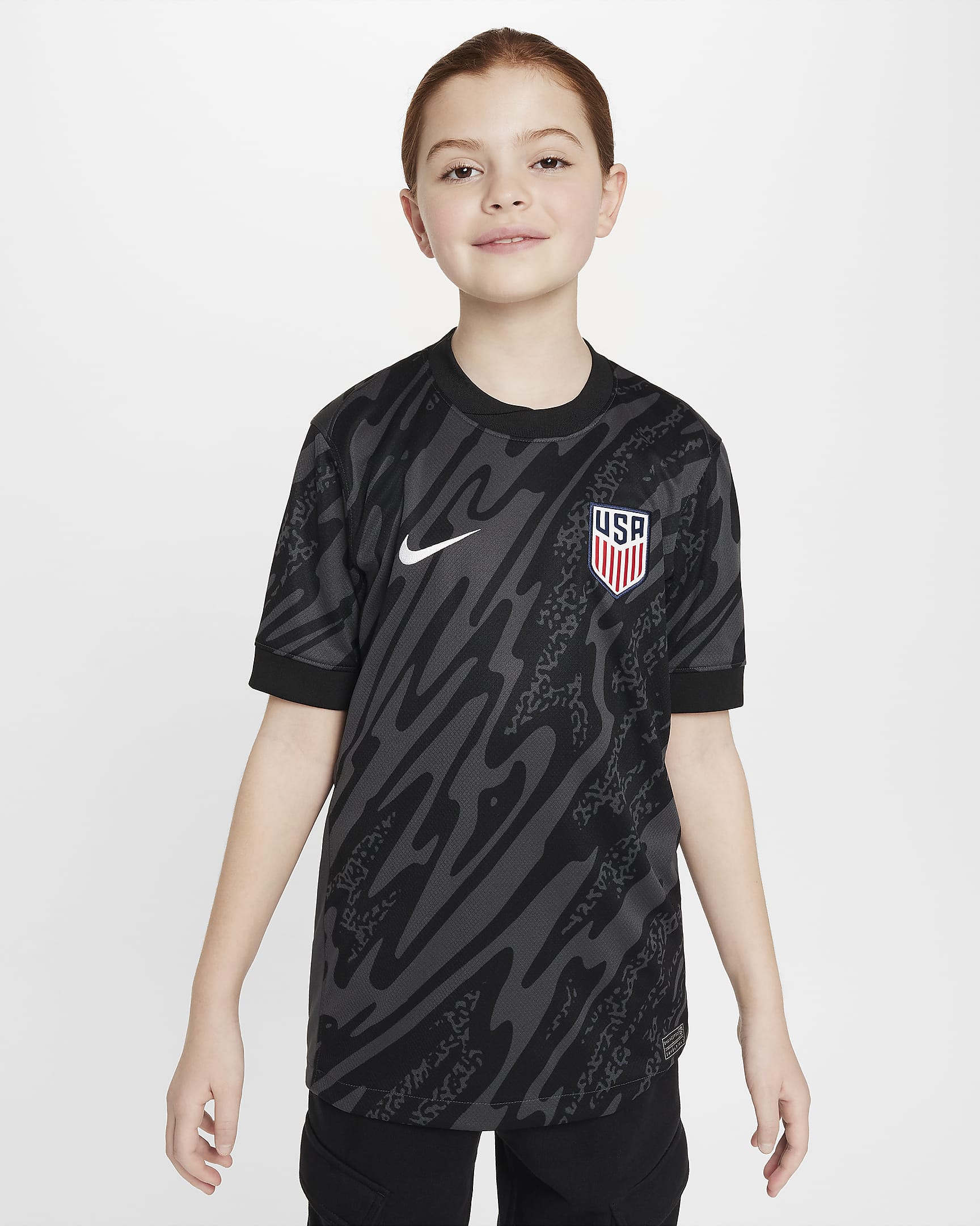 Детская футболка Nike USA 2024 Stadium Goalkeeper (FJ4412-010) — купить ...