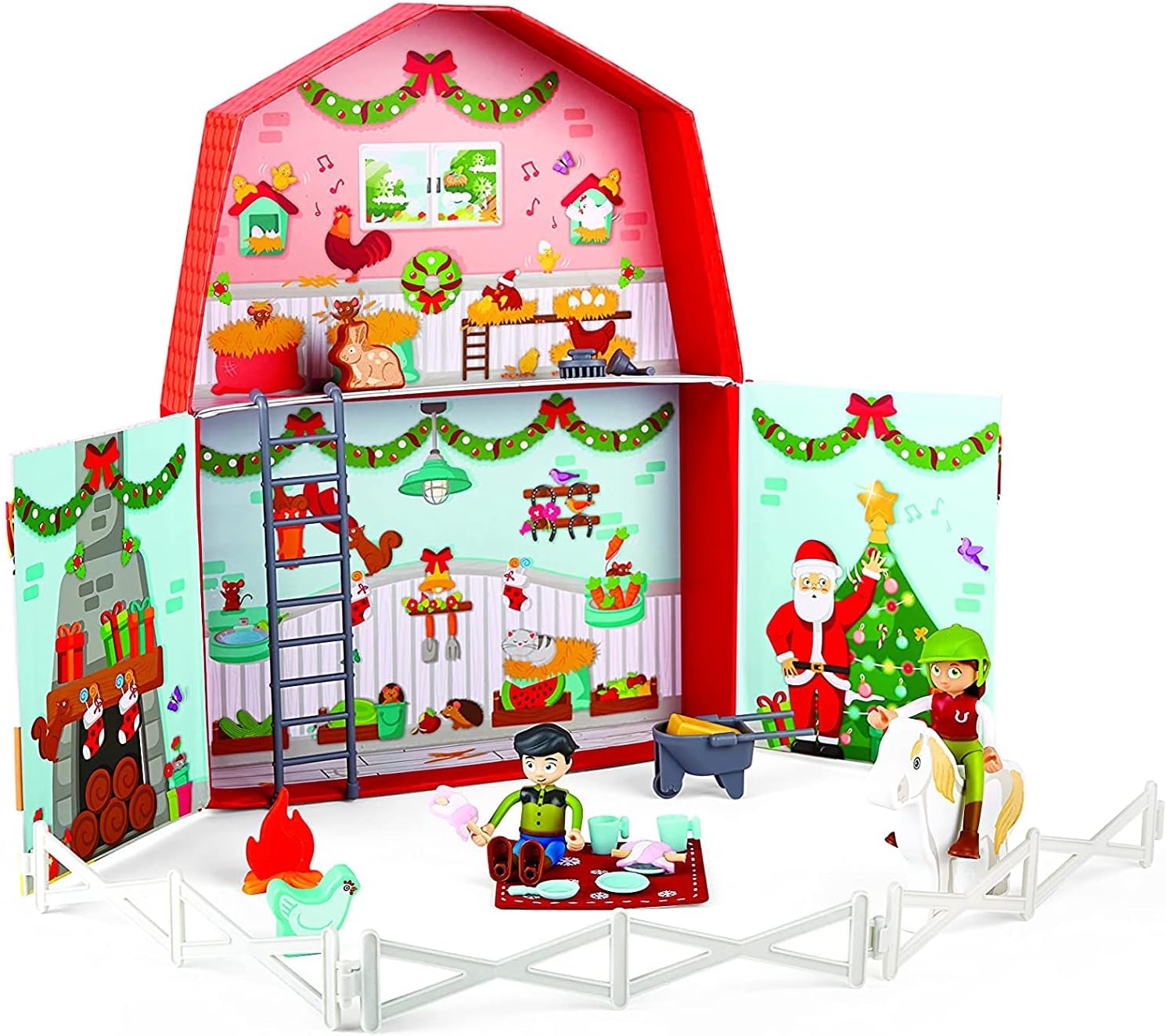 Игровой набор Hape 25 Day Kids Wooden Pony Farm Christmas Advent