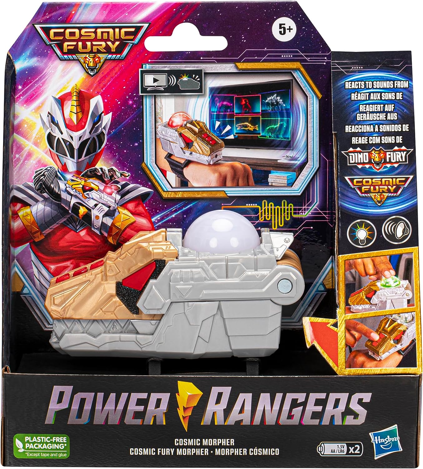 Игровая фигурка Power Rangers Cosmic Fury Cosmic Morpher Electronic Sound  Scanning Color Change Ligh (F6469) — купить с доставкой из США и Европы |  Brandly