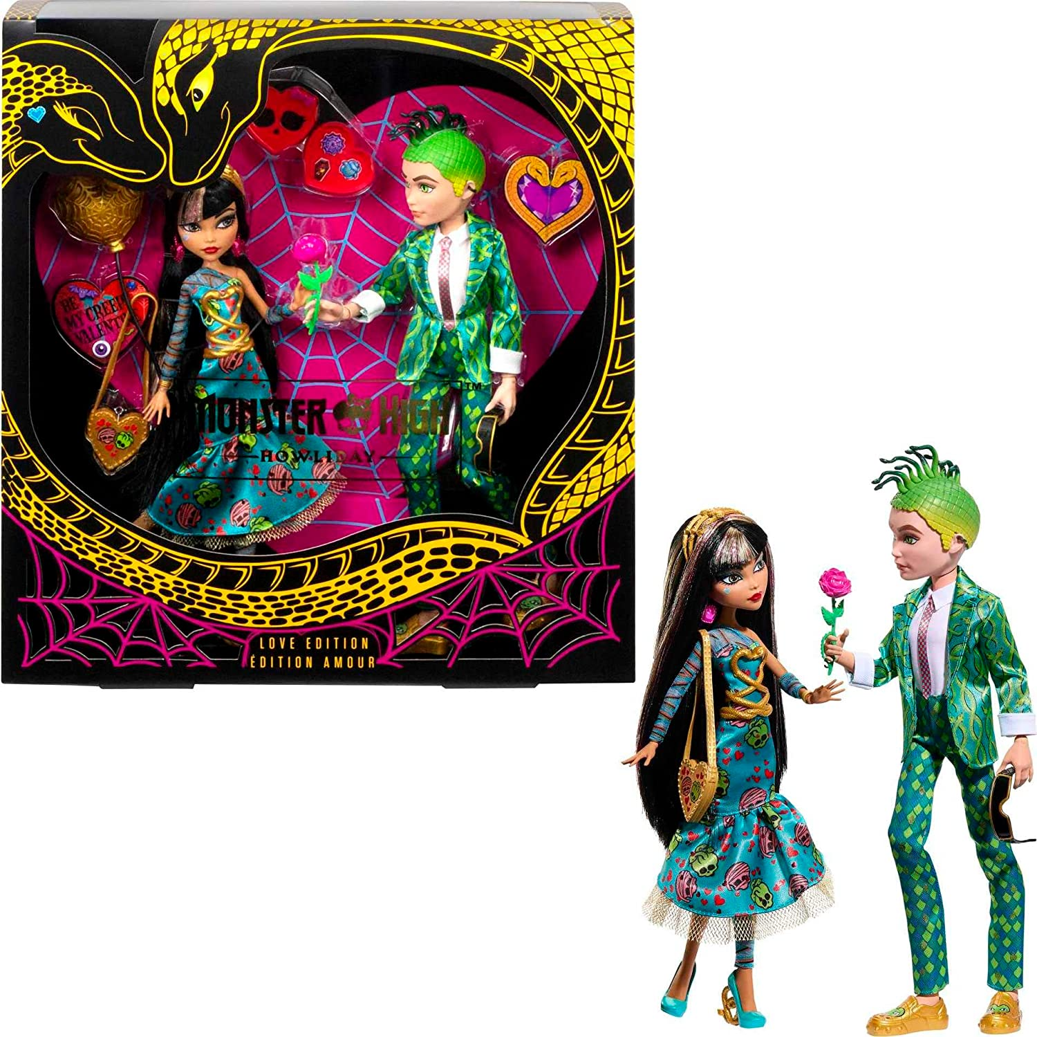 Кукла Monster High Cleo De Nile and Deuce Gorgon Howliday Love Edition  Collector 2-Pack (HKY85) — купить с доставкой из США и Европы | Brandly