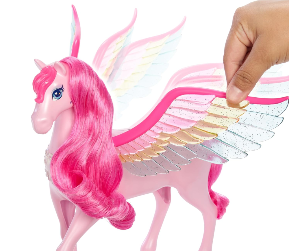 Игровая фигурка Barbie Pink Barbie Pegasus with 10 Accessories Including  Puppy (HLC41) — купить с доставкой из США и Европы | Brandly