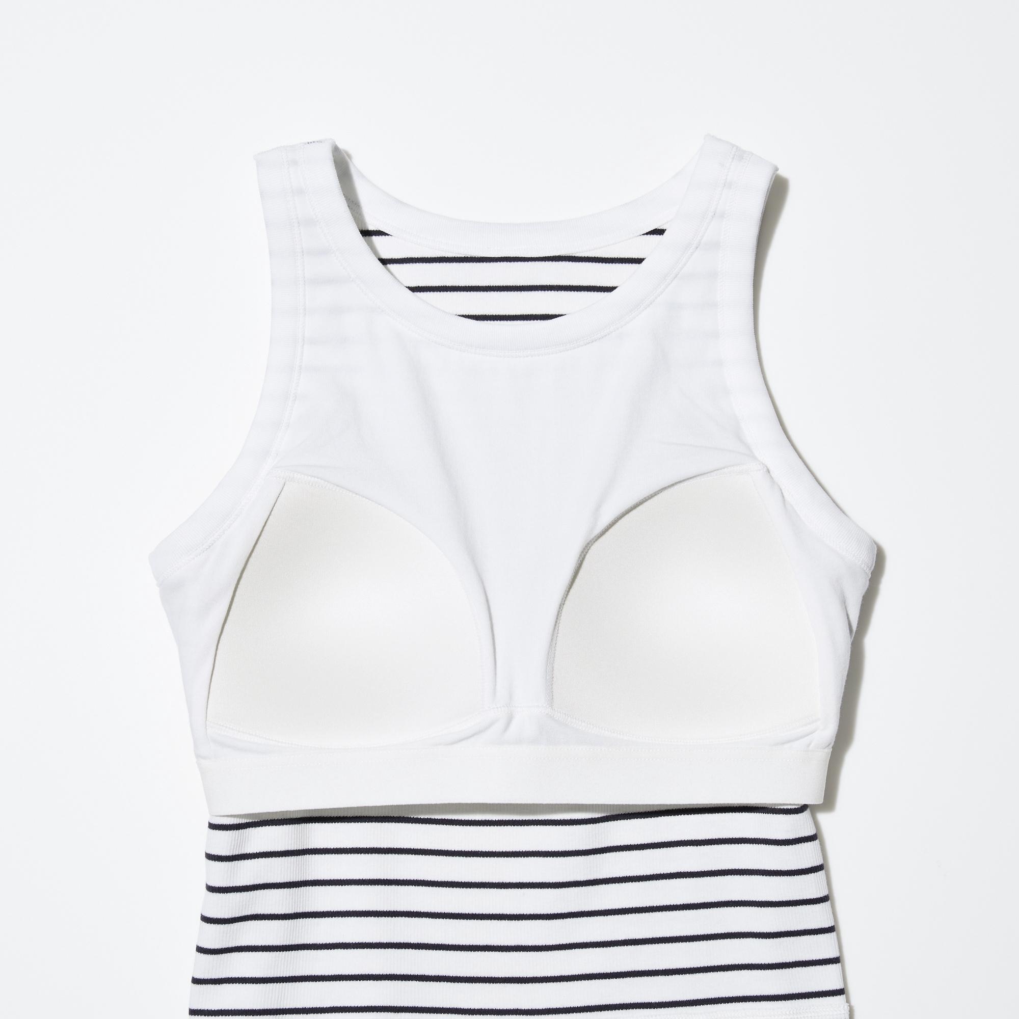 UNIQLO RIBBED CROPPED BRA SLEEVELESS TOP