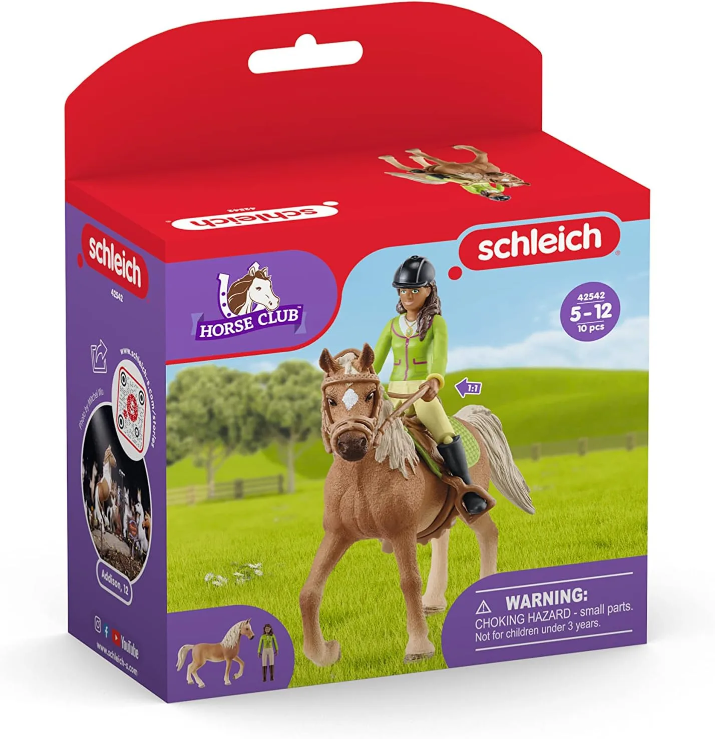 Игровой набор Schleich Horse Club, Horse Toys for Girls and Boys, Sarah and  Mystery Horse Set (42542) — купить с доставкой из США и Европы | Brandly