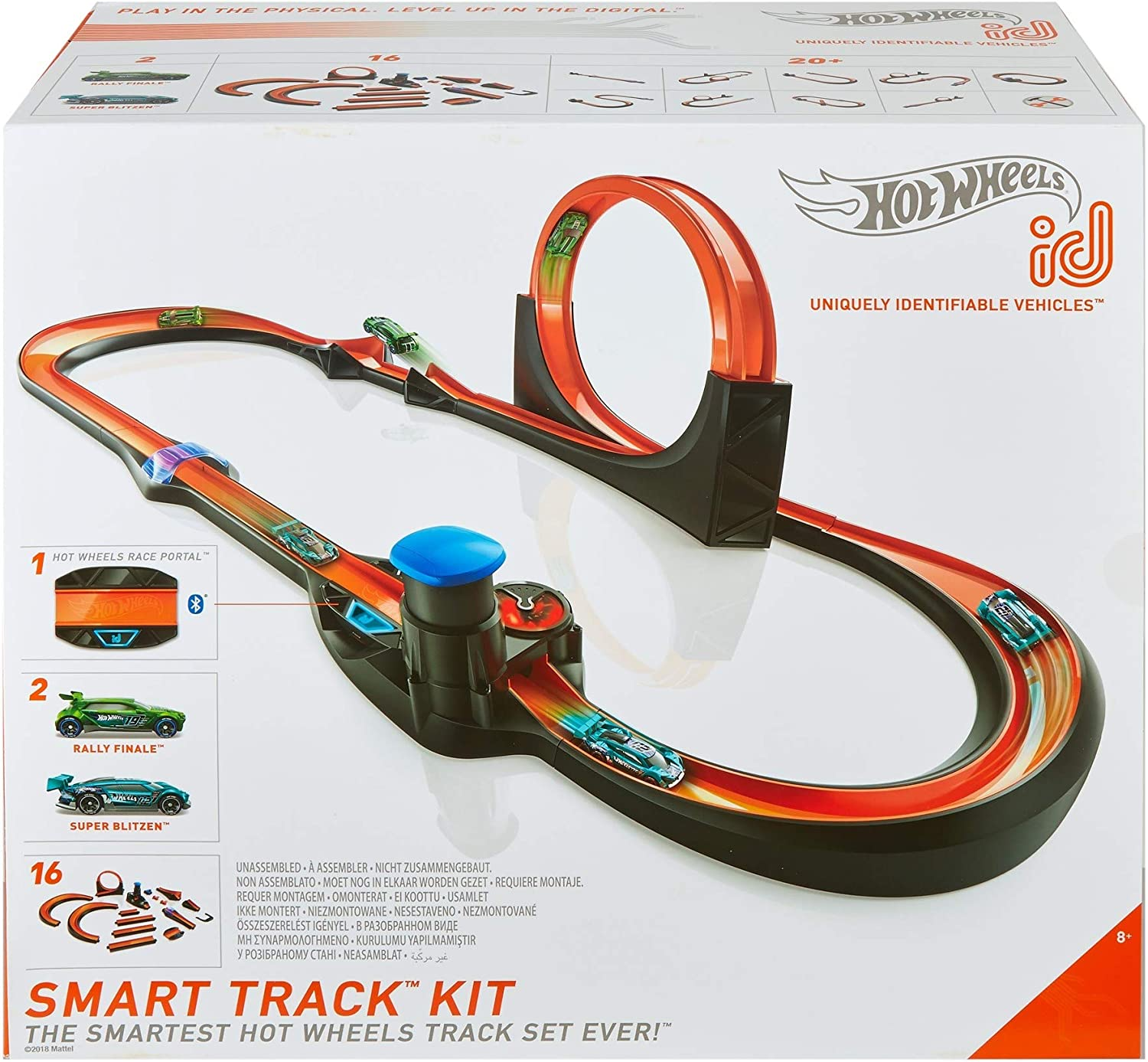 Track kit pro. Hot Wheels ID. Трасса hot Wheels Slot car track Set 12.4. Hot Wheels ID Race Portal. Смарт трек.