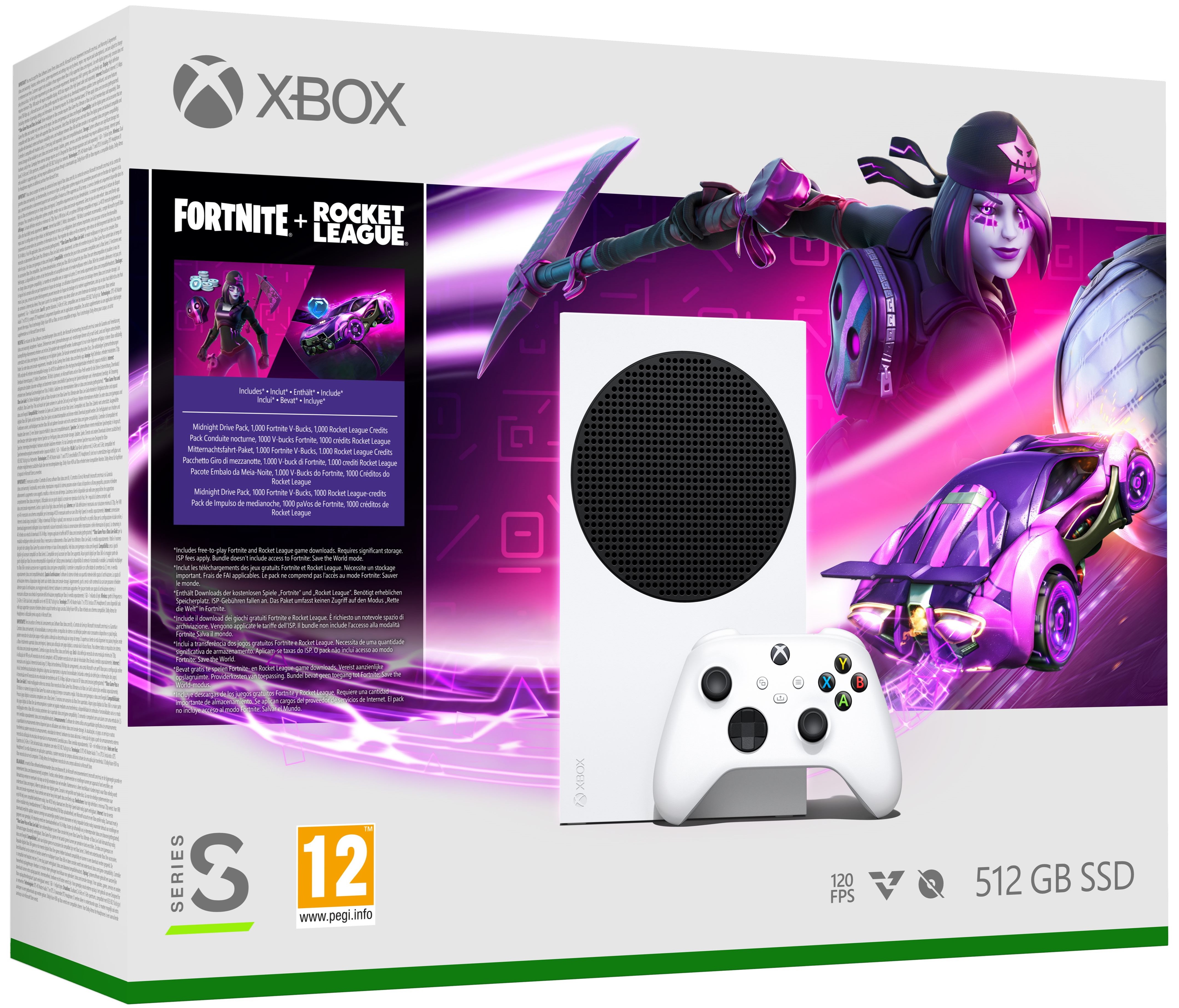 Игровая консоль Microsoft Xbox Series S 512GB Fortnite & Rocket League  Bundle белый (RRS-00031) — купить с доставкой из США и Европы | Brandly