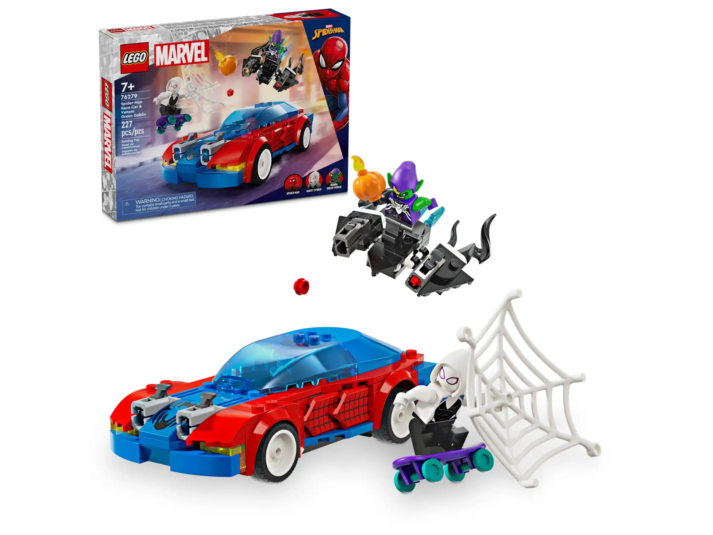 Конструктор LEGO Marvel Spider-Man Race Car & Venom Green Goblin (76279)