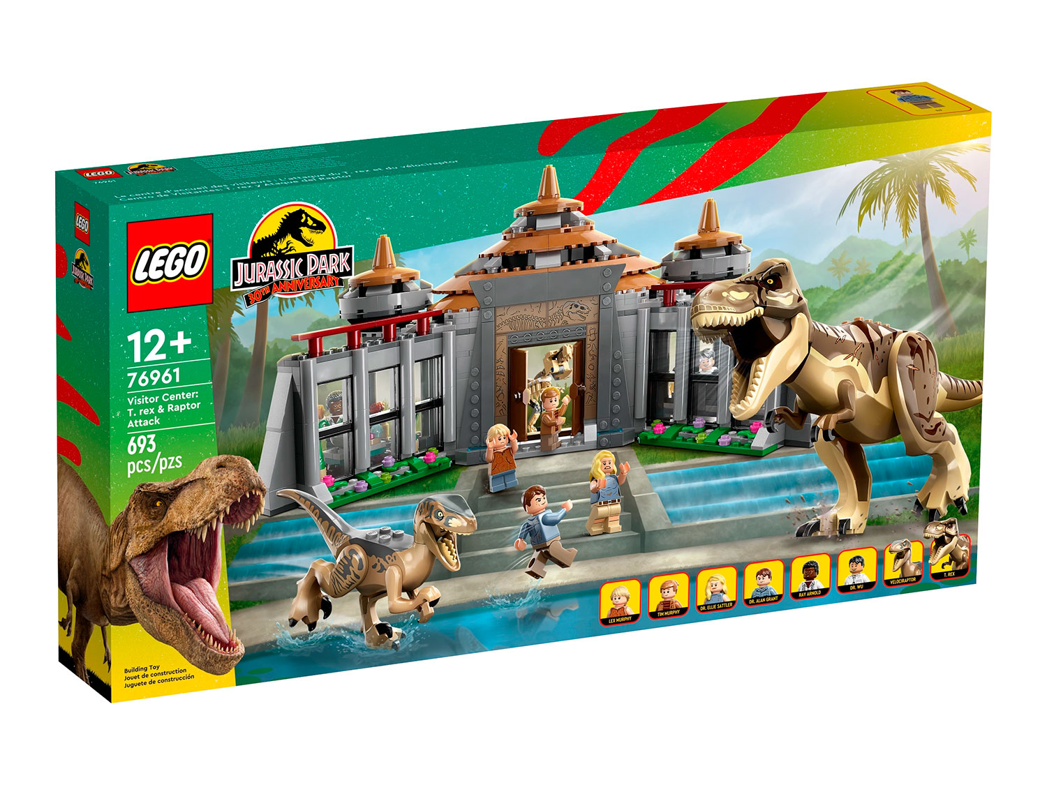 Конструктор LEGO Jurassic World Visitor Center: T. rex & Raptor Attack ...