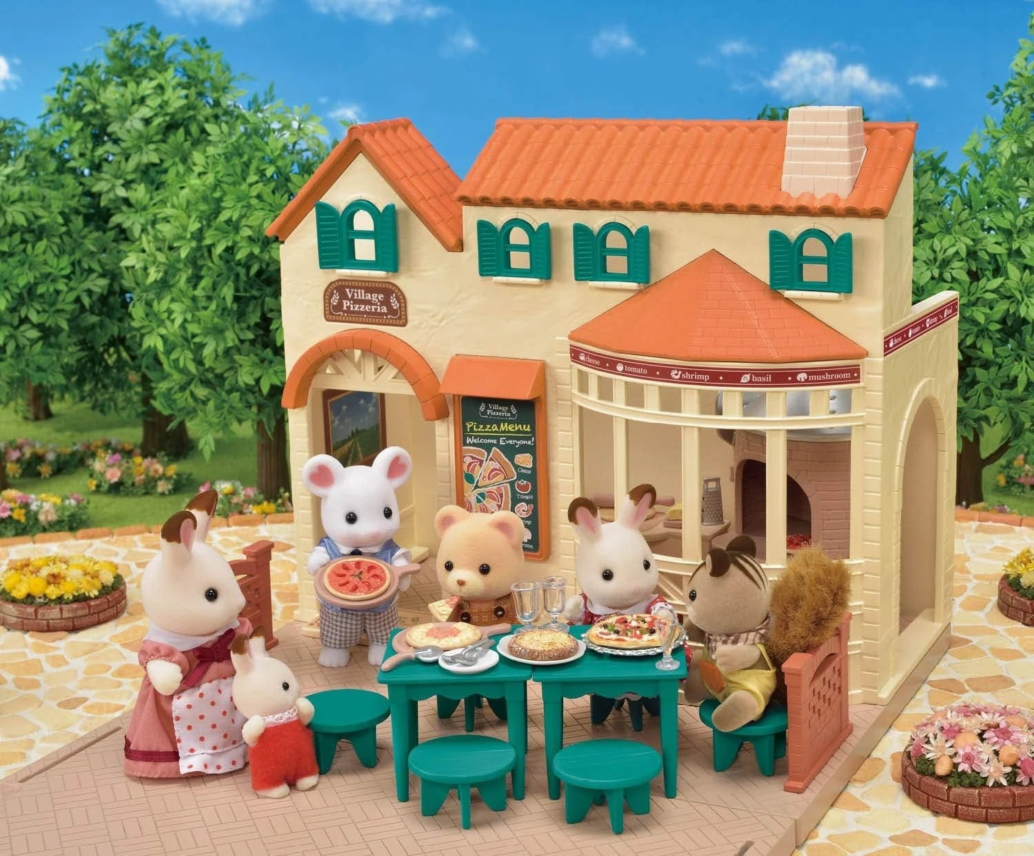 Дом для куклы Sylvanian Families Village Pizzeria (CC1801) — купить с  доставкой из США и Европы | Brandly