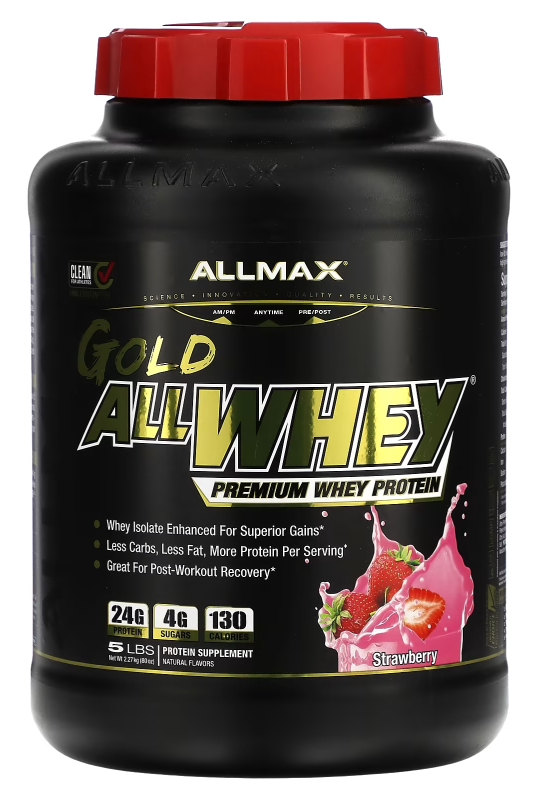 Протеин ALLMAX Nutrition Gold AllWhey, Premium Whey Protein, Strawberry ...