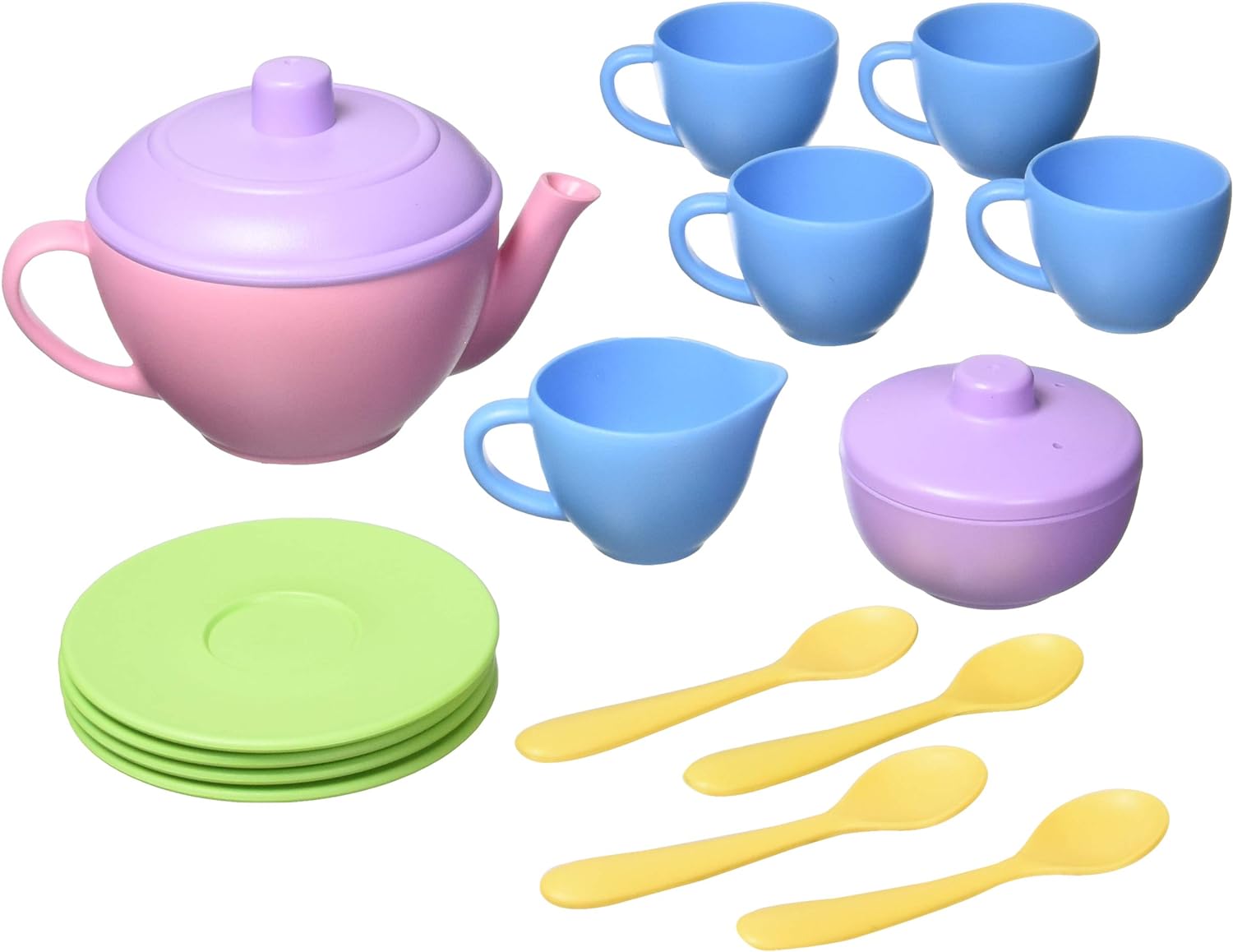 Игрушечная машина Green Toys Tea Set, Pink CB - 17 Piece Pretend Play  (TEA01R-CB) — купить с доставкой из США и Европы | Brandly