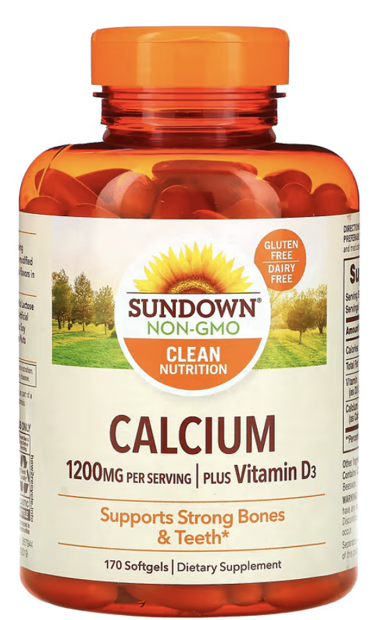 Комплекс Sundown Naturals Calcium Plus Vitamin D3, 170 мягких капсул ...