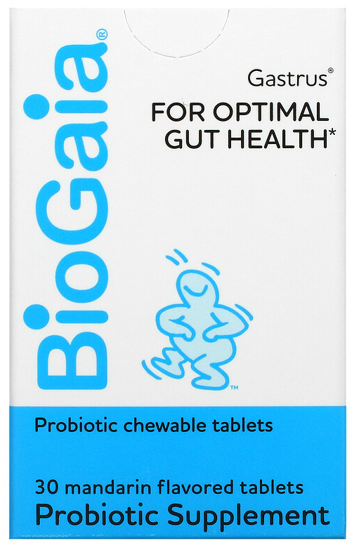 Пробиотик BioGaia Gastrus For Optimal Gut Health, Mandarin, 30 таблеток ...