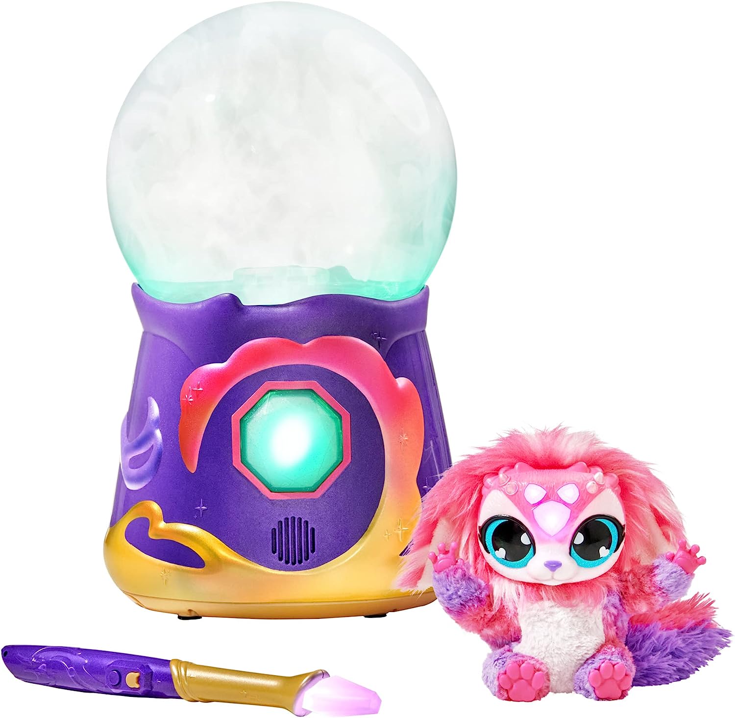 Игровой набор Magic Mixies Magical Misting Crystal Ball with Interactive 8  inch Pink Plush Toy (14689)