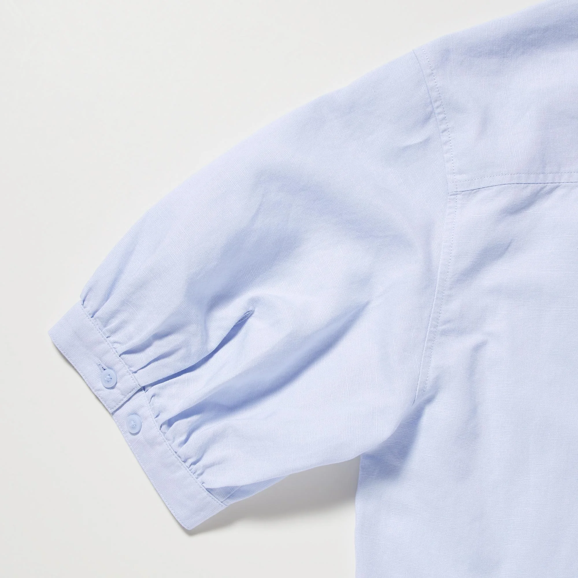 UNIQLO LINEN BLEND VOLUME SHORT SLEEVE SHIRT