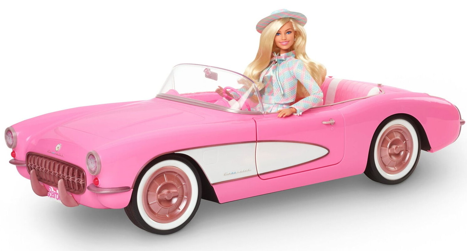 Игрушечная машина Barbie The Movie Collectible Car Pink Corvette  Convertible (HPK02) — купить с доставкой из США и Европы | Brandly