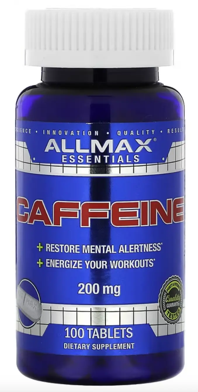 БАД ALLMAX Nutrition Caffeine, 200 мг, 100 таблеток (AMX-12622) — купить с  доставкой из США и Европы | Brandly