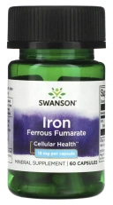 Минералы Swanson ZinIron Ferrous Fumarate, 18 мг, 60 капсул (SWV-11587)