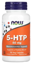 БАД NOW Foods 5-HTP, 50 мг, 90 вегетарианских капсул (NOW-00099)