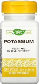 БАД Nature's Way Potassium, 99 мг, 100 капсул  (NWY-41071)