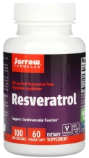 БАД Jarrow Formulas Resveratrol, 100 мг, 60 растительных капсул (JRW-14081)
