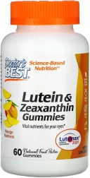БАД Doctors Best Lutein & Zeaxanthin Gummies, Mango Madness, 60 жевательных таблеток  (DRB-00512)
