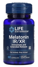 БАД Life Extension Melatonin IR/XR, 60 капсул (LEX-22016)