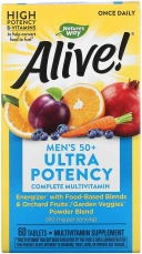 Комплекс Nature's Way Alive! Men's 50+ Ultra Potency Complete Multivitamin, 60 таблеток  (NWY-15691)