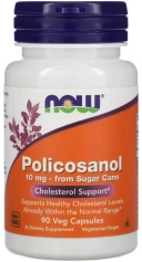 БАД NOW Foods Policosanol, 10 мг, 90 вегетарианских капсул  (NOW-01823)