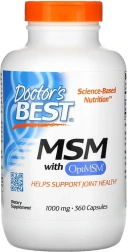 БАД Doctors Best MSM with OptiMSM, 1000 мг, 360 капсул  (DRB-00317)