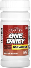 Витамины 21st Century One Daily, Maximum, 100 таблеток  (CEN-27304)