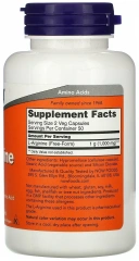 БАД NOW Foods L-Arginine, 500 мг, 100 растительных капсул (NOW-00030)