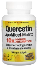 БАД Natural Factors Quercetin LipoMicel Matrix, 30 мягких капсул с жидкостью (NFS-01379)