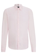 Мужская рубашка BOSS Regular-fit linen shirt with button-down collar (hbna50513849680)