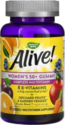 Витамины Nature's Way Alive! Women's 50+ Gummy Multivitamins, Mixed Berry, 60 таблеток  (NWY-15904)