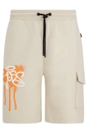 Мужские шорты BOSS Cotton-terry shorts with graffiti-logo artwork (hbna50483295281)
