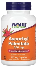 БАД NOW Foods Ascorbyl Palmitate, 500 мг, 100 вегетарианских капсул  (NOW-00608)