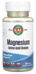Минералы KAL Magnesium Amino Acid Chelate, 100 таблеток (CAL-81123)