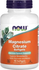 БАД NOW Foods Magnesium Citrate, 90 мягких таблеток  (NOW-01297)