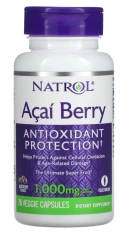 БАД Natrol Acai Berry, 500 мг, 75 веганских капсул (NTL-05576)