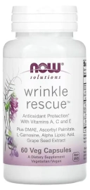 Комплекс NOW Foods Solutions, Wrinkle Rescue, 60 веганских капсул (NOW-03367)