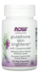 Комплекс NOW Foods Solutions, Glutathione Skin Brightener, 30 растительных капсул (NOW-03378)