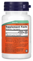 БАД NOW Foods Zinc Picolinate, 50 мг, 60 вегетарианских капсул  (NOW-01550)