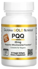 БАД California Gold Nutrition PQQ, 20 мг, 30 вегетарианских мягких капсул  (CGN-01291)