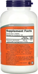 БАД NOW Foods Magnesium Citrate, 200 мг, 250 таблеток  (NOW-01292)