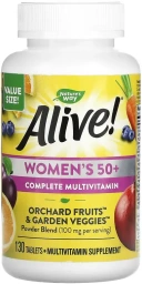 Витамины Nature's Way Alive! Women's 50+ Complete Multivitamin, 130 таблеток  (NWY-14210)