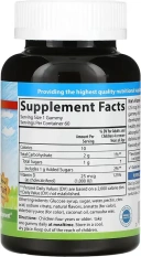 Витамины Carlson Kid's, Vitamin D3 Gummies, Natural Fruit, 25 мкг (1000 МЕ), 60 шт  (CAR-49430)