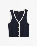 Женский топ Abercrombie & Fitch Button-Up Sweater Vest (150-4203-0130-200)