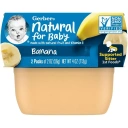 Пюре Gerber Natural for Baby, 1st Foods, Banana, 2 банки по 56 г (GBR-00311)