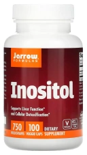 Витамины Jarrow Formulas Inositol 750 мг, 100 веганских капсул (JRW-01024)